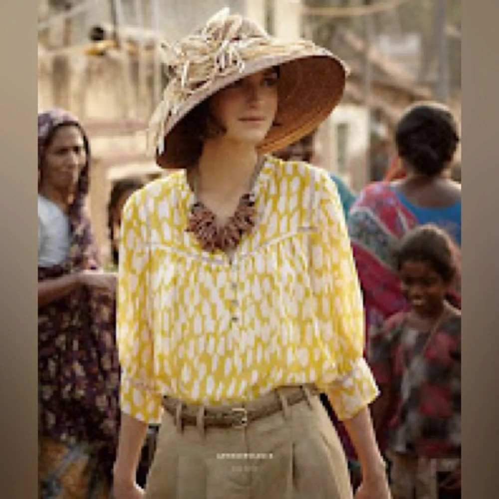 ❌SOLD❌ 🔴 Anthropologie Dolan Yellow Silk Blouse